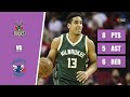 TB - Malcolm Brogdon - 8 Points, 5 Assists, 6 Rebounds vs Hornets - 2016-17 Regular Season