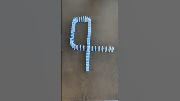 Simple Dominoes Crossover Setup Time-lapse #dominoesfalling #timelapse #dominoes #shorts