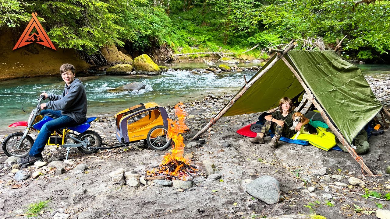 Riding Dirt Bikes to Secret Primitive Camping Spot on the River YouTube