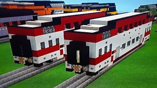 Minecraft Caltrain Bombardier Bi-Level Passenger Car Tutorial