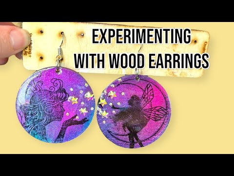12Pcs Teardrop Earring Charms - Resin & Wood Boho Pendants For DIY Jewelry Making