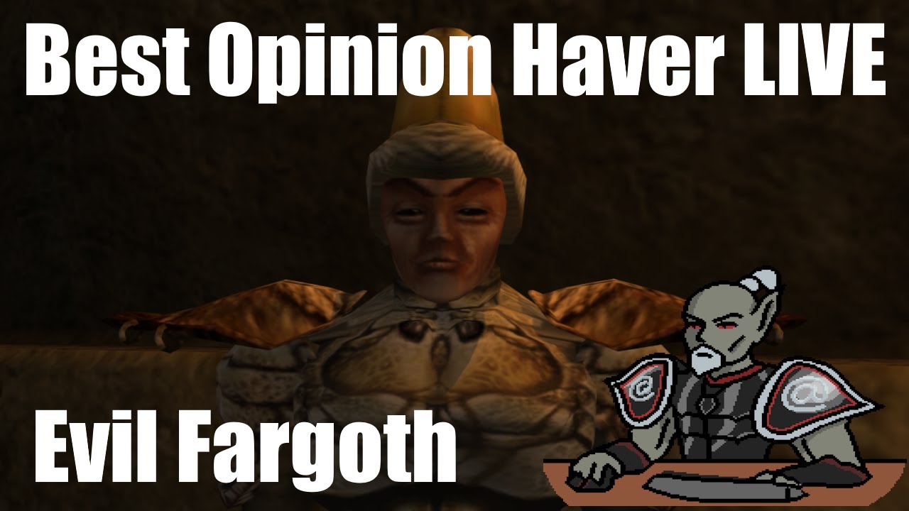 Lets play Morrowind LIVE - The Return of Evil Fargoth -