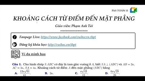 Bài tập khoảng cách lớp 11 có lời giải violet năm 2024