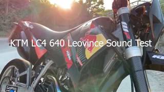 KTM LC4 640 Leovince Auspuff Soundcheck