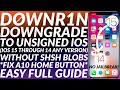 How to use downr1n  downgrade ios 15 to 14 without shsh blobsno jailbreak  full guide  2023