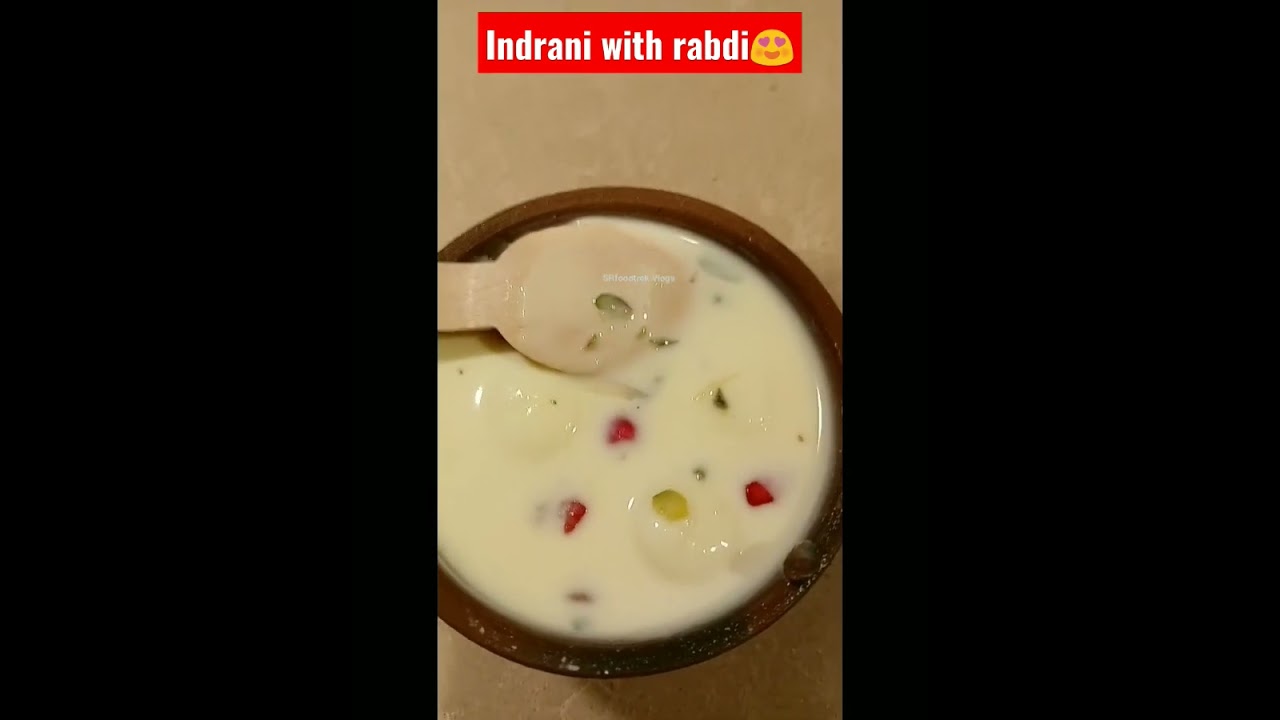 Indrani with Rabdi 😍 | इन्द्राणी | Sweet dish