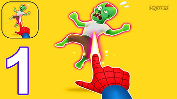 Laser Hand - Gameplay Walkthrough Part 1 Tutorial Levels 1-30 Stickman Magic Hands (iOS, Android)