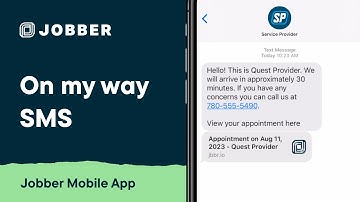 Send an "On My Way" Text Message from the Jobber App | Mobile App