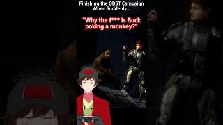 Why is Buck poking a monkey in Halo ODST?!