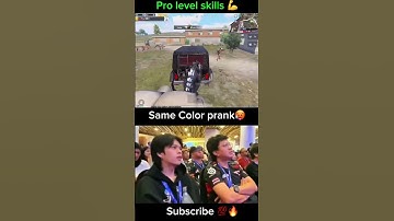 Same colour prank 😱pro level skills💪#jonathangaming #pubgmobile
