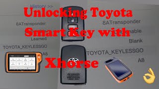 (472) How to Unlock a Toyota or Lexus Smart Key with Xhorse Key Tool Smart Key Force Tool