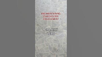 📌 What is a Project Lead in Project Management? #psypm #projectmanagement #psychology