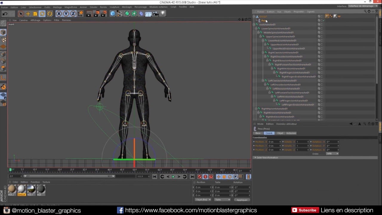 Motion Blaster Graphics Tuto Animation De Personnages Cinema 4D / Endorphin Part 1 | Motion ...