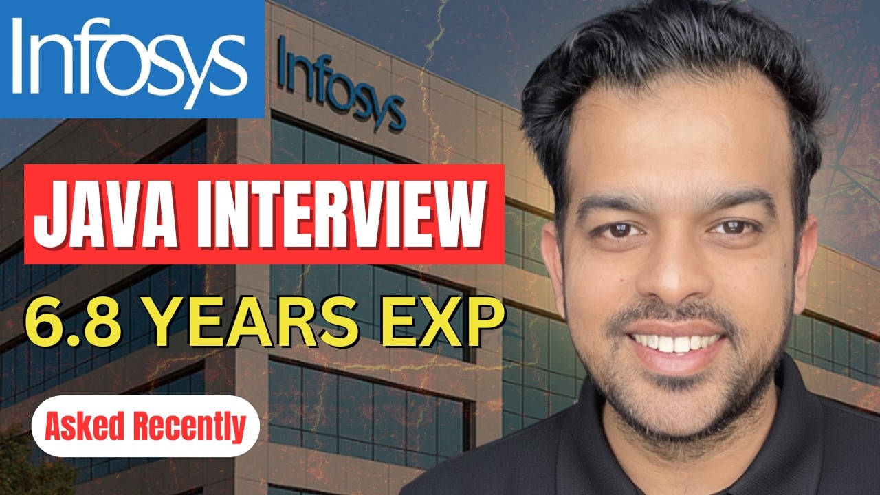 Infosys Java Interview Questions (6+ YOE) | Real Scenario-Based - YouTube