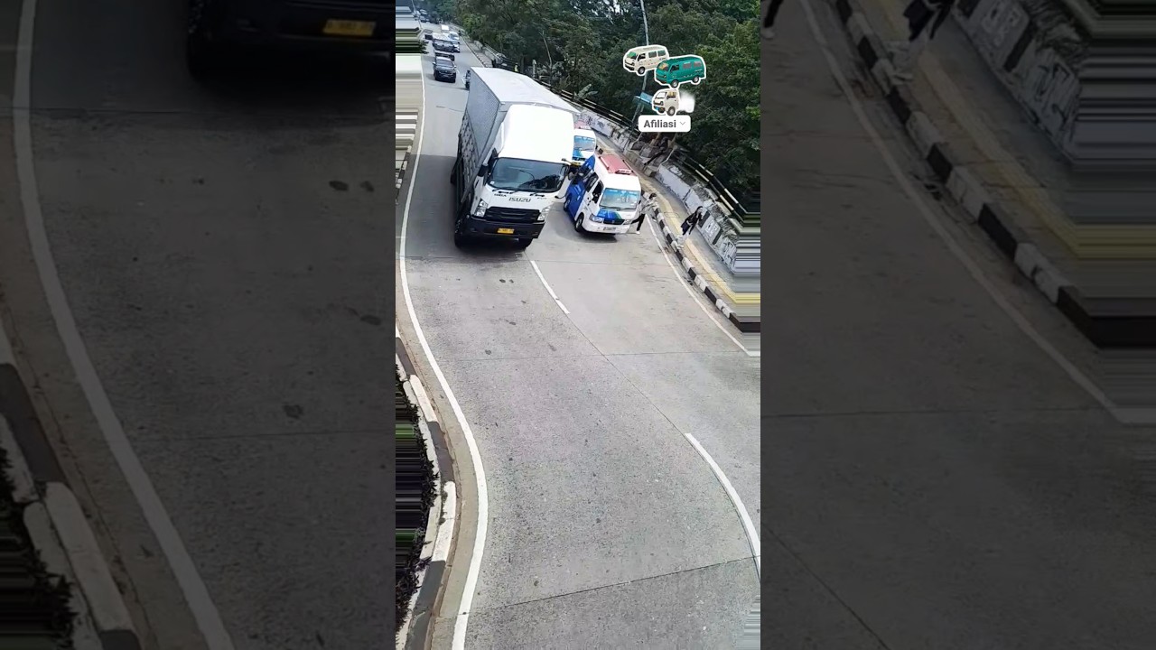 penampakan truk wingbox dari atas