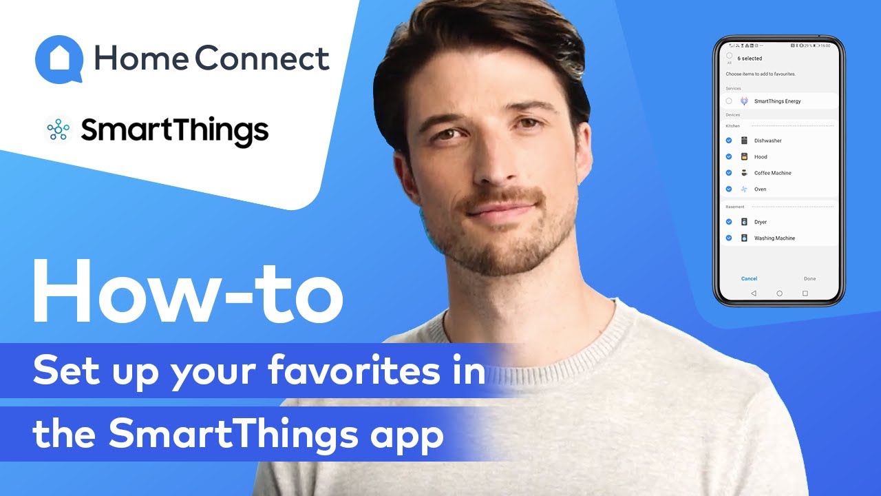 Home Connect & SmartThings How to create favourites YouTube
