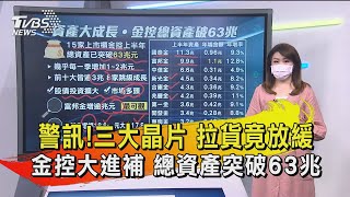 警訊!三大晶片 拉貨竟放緩 金控大進補 總資產突破63兆 【TVBS說新聞】20210913