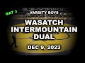 Varsity boys wrestling wasatch intermountain dual day 2  mat 3