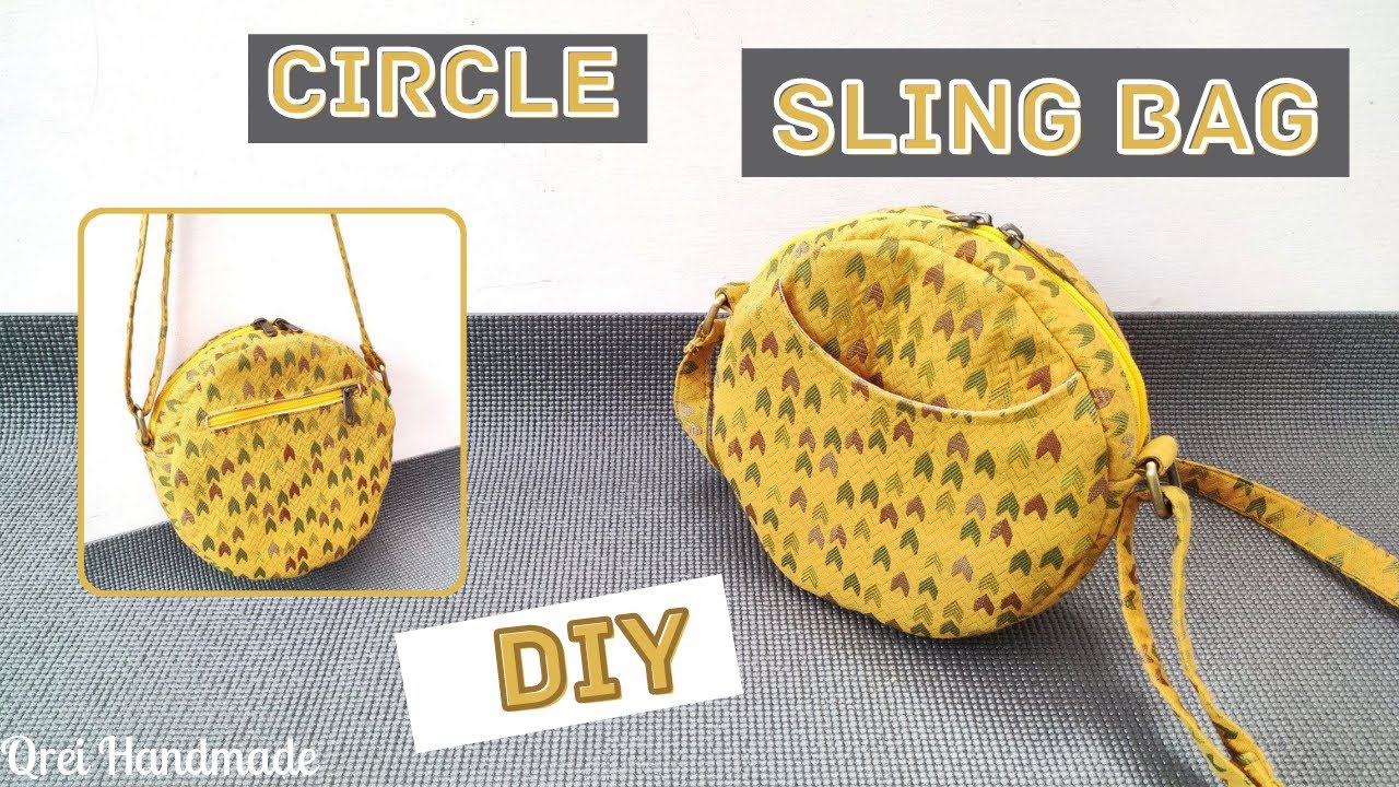 How To Make Circle Sling Bag How To Make Round Sling Bag YouTube