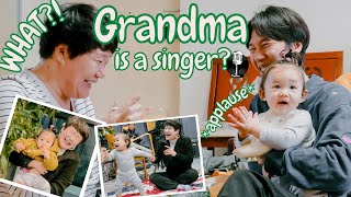FUN DAY with cool Korean Grandparents 😎 | FIRST STEPS 🤩 🥳 and many new words (Aisha Ba)