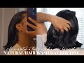 WASH DAY ROUTINE + UPDATES: DIY Silk Press, Curling My Hair, Curing Dandruff, Clove Water + More