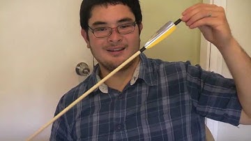 How to Make a Simple Dowel Arrow with Duct Tape Fletching Part 3