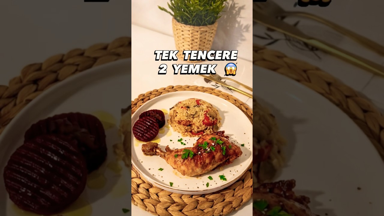 Tek Tavada Tavuklu Pilav Tarifi! Hem Kolay Hem Lokanta Lezzetinde 🔥🍗🍚 #yemektarifi #viral #keşfet