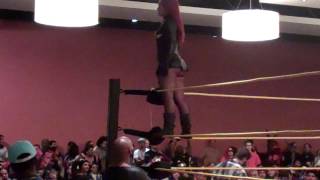 Mary Marvel with Black Atom at FSCW at Animate! Miami Jan 2014