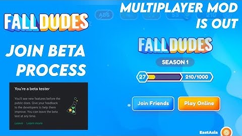 Fall Dudes Multiplayer Update Is Out | Join Beta | Fall Dudes