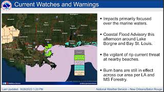 NWS New Orleans Weekly Webinar - September 28, 2023