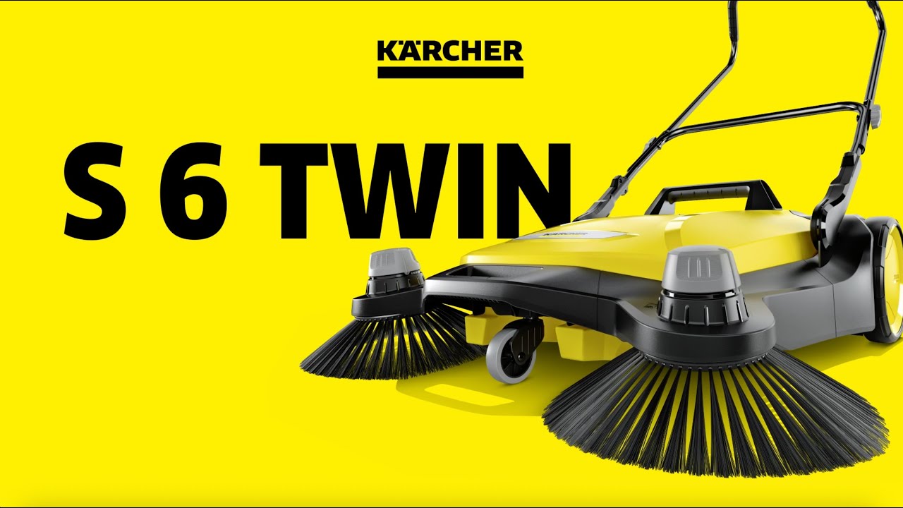 VARREDEIRA MANUAL KARCHER S6 TWIN COM 3 ESCOVAS | Karcher