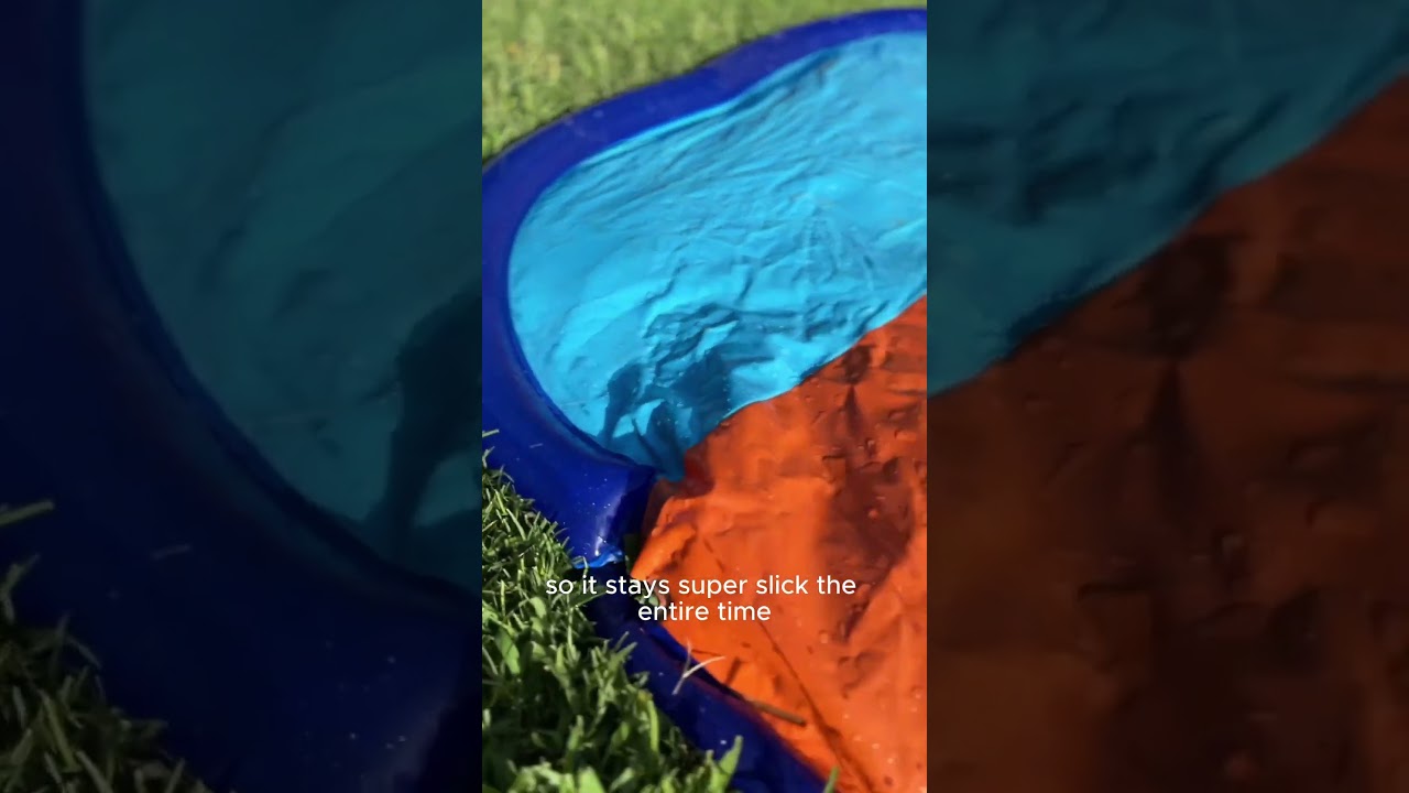 Triple Water Slide with 3 BodyBoards, 22.5ft Lawn Water Splash Slip And Slide Summer Toy Splash Pad