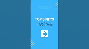 Top 5 NITs Computer Science Cutoff 2023🔥 All Categories #shorts #jeemain2023 #iitjee