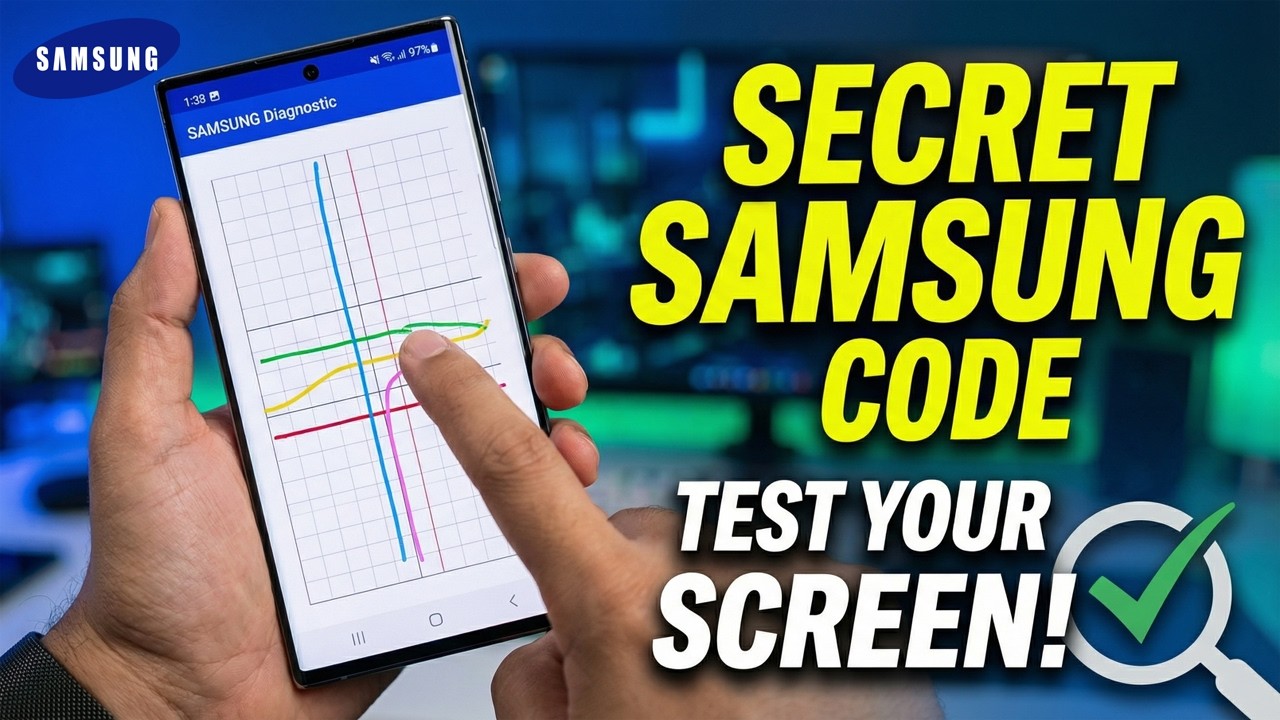 Test Your Samsung Touch Screen With This Secret Code - YouTube