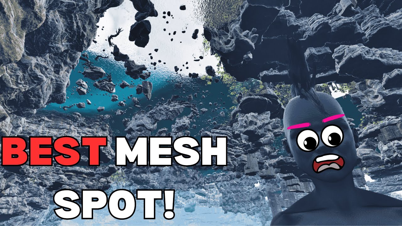 ARK Ascended Ragnarok - INSANE Hidden Mesh Spot #2 Unraidable Base