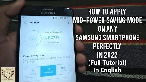 How to Apply Mid-Power Saving Mode on any Samsung Smartphone Perfectly in 2022 | Full Tutorial | Eng
