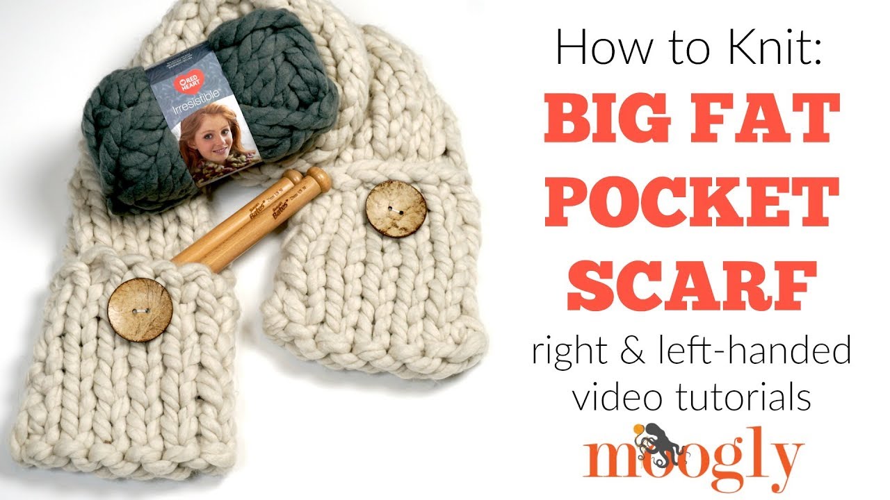 How to Make a Pocket Scarf with the Learn to Knit Kit! 