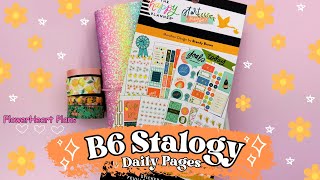 B6 Stalogy Weekly & Daily Planner Setup with Happy Planner Stickers - Plan with Me & Let