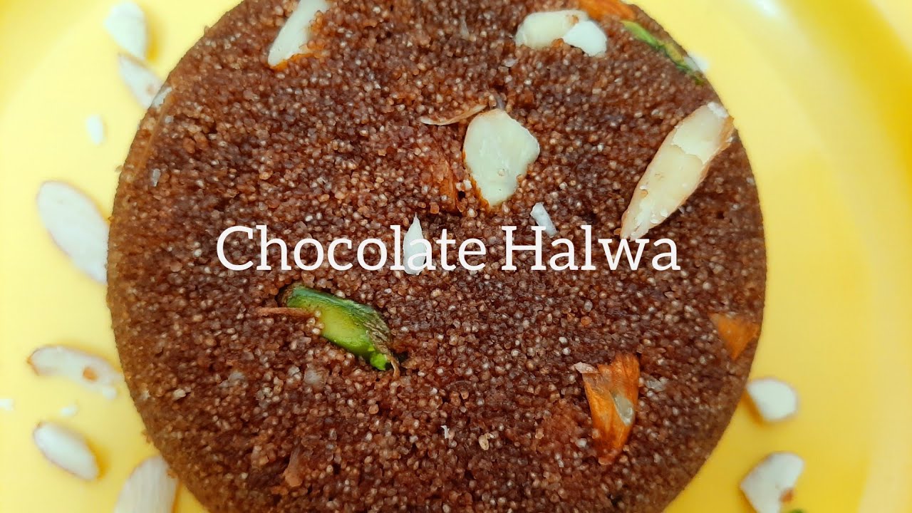 Chocolate Halwa recipe. Easy recipe of Chocolate Halwa. YouTube