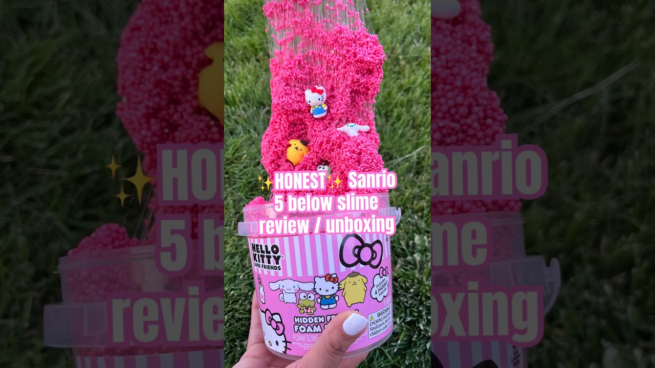 HONEST Sanrio 5 below slime review   unboxing 