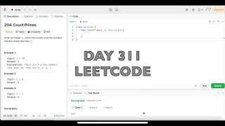 DAY 311: LeetCode Problem 204. Count Primes - Swift