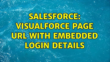 Salesforce: Visualforce page URL with embedded login details