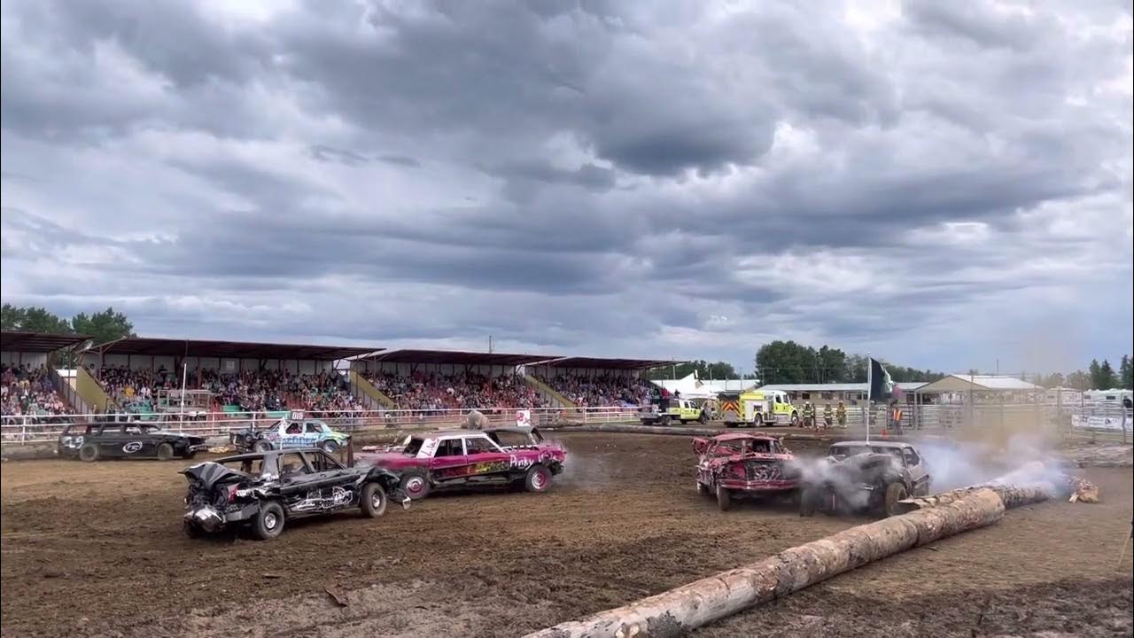 Finals part 1 Manning Alberta demolition derby 2022 YouTube