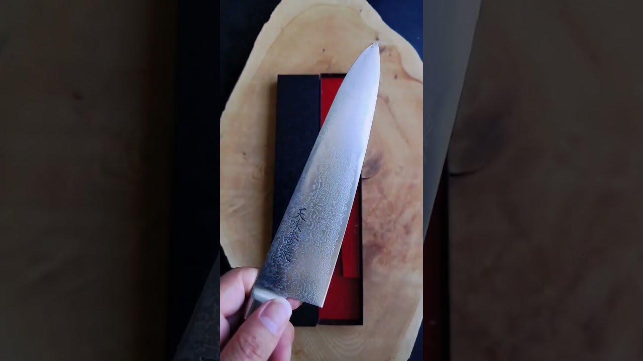 天味寿楽 牛刀 VG10ダマスカス鋼 240mm | Tenmi Jyuraku Gyuto Vg10 