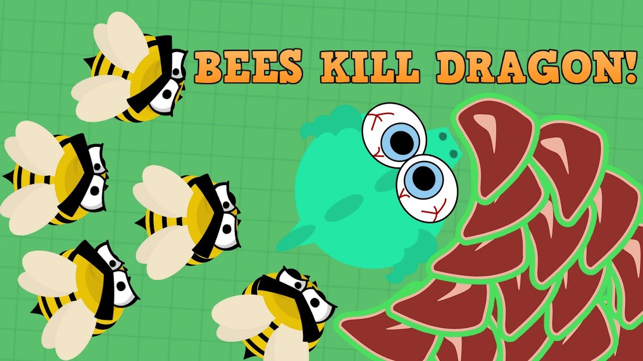 Mope.io BEES STING DRAGON TO DEATH!!! New Beta AI Update! (Mope.io New Update and Trolling!)