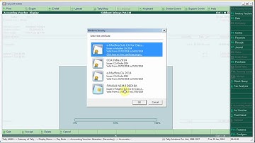 Digitally Signed Invoice from Tally.ERP9