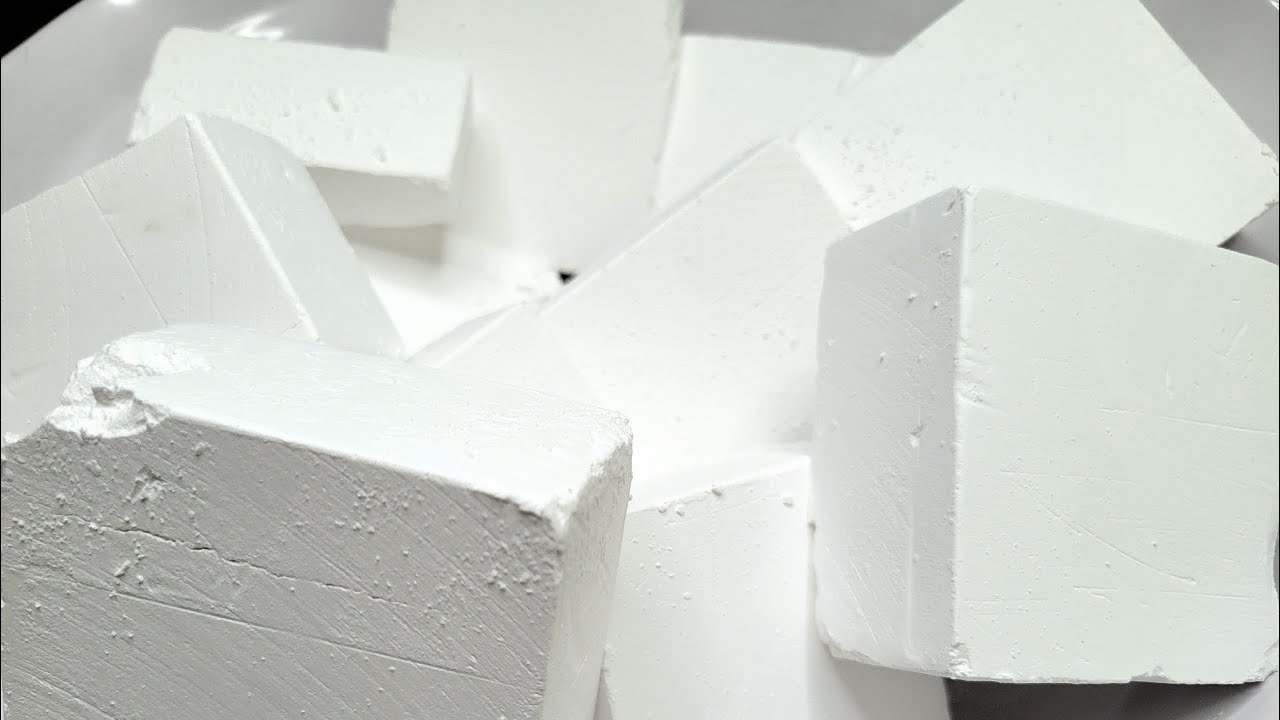 10 Plain Fresh Gym Chalk Blocks | Swan Sports Chalk | 🫧🤍🫶🏽😶🌫️⚪️| ASMR ...
