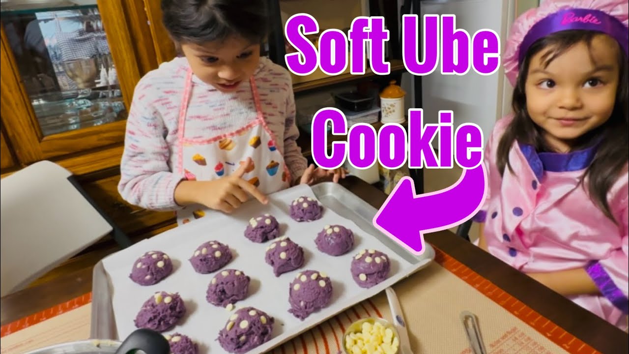 Простой рецепт печенья Ube | Мягкое печенье Ube