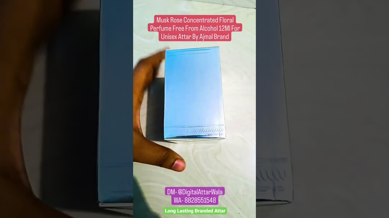 Musk Rose Concentrated Floral Perfume Free From Alcohol 12Ml For Unisex Attar By Ajmal Brand 50% Off