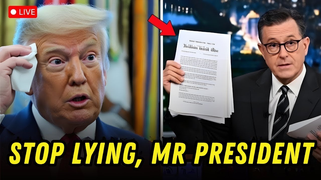 Trump Claims He Wasn’t With Epstein — Colbert’s Photos Prove Otherwise